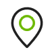 Animated spinning map pin icon